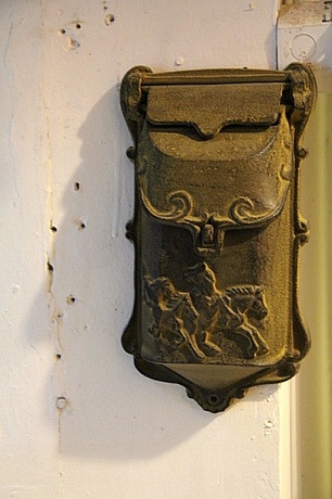 欧式铸铁工艺品复古做旧铸铁信箱邮箱信报箱壁