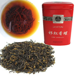  明前茶头采 徽特祁门红茶 极品祁红香螺50克 高香味醇 特惠包邮