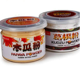  包邮纯天然丰胸食品 美白青木瓜粉+野生葛根粉/野葛粉 两罐包邮