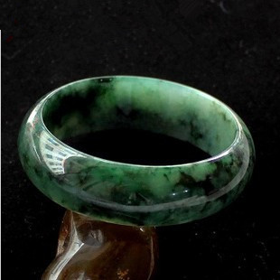  老坑A货翡翠手镯缅甸飘兰花个性翡翠玉镯子送国检证书多款