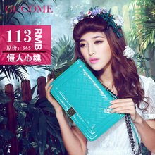 Explosion models GUCOME bag 2013 new shoulder hand diagonal wave packet Lingge chain patent leather style handbags