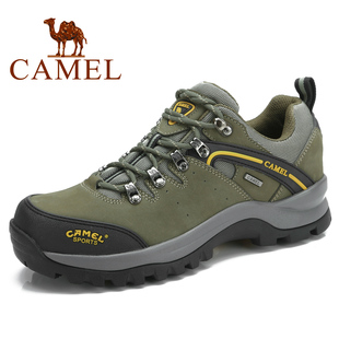  新款骆驼正品男鞋 户外鞋 头层牛皮 男式徒步 登山鞋男 82026605
