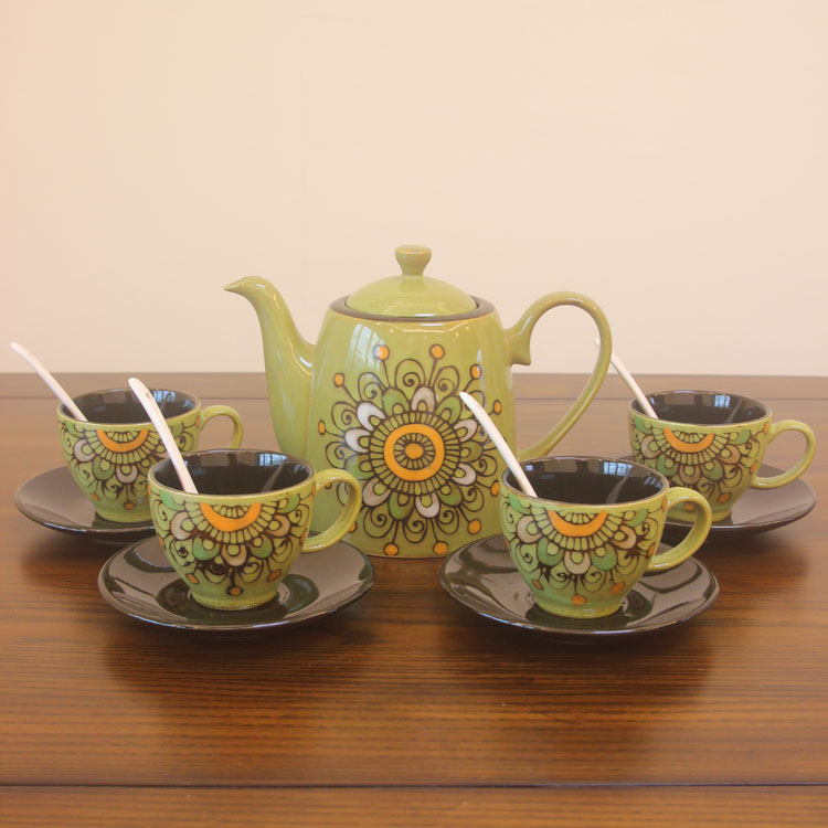 欧式田园复古茶具套装美式乡村手绘陶瓷咖啡杯茶壶奶壶英式下午茶在类目 餐饮具, 茶具, 整套茶具中 - 来自Buy2taobao.com提供专业的淘宝代购服务
