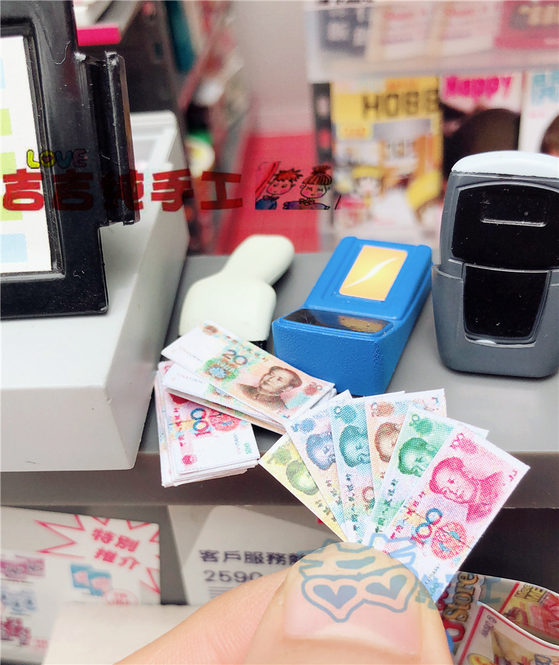 吉吉纯手工微缩模型 袖珍迷你 RBM纸币美金港币欧元 超市场景在类目 玩具/童车/益智/积木/模型, 静态模型, 家居/生活场景中 - 来自Buy2taobao.com提供专业的淘宝代购服务