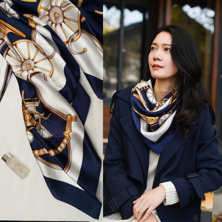 Sheng Jin's life 2019 new pattern Shawl Versatile Silk scarf 100% Real silk lady Kerchief mulberry silk scarfin the Accessories/Leather belt/Hat/Muffler , Muffler/Scarves/Shawl category - from Buy2taobao.com to provide professional Taobao agent buy service