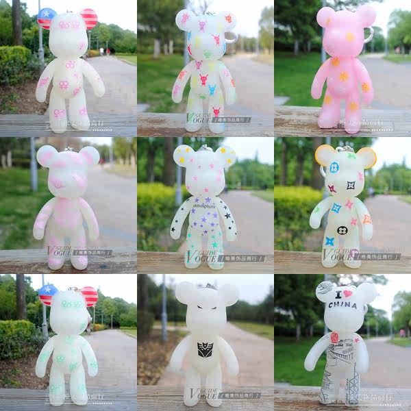 Violent bear large bag//14cm 5-inch MOMO bears night light stars, this violence bears bears