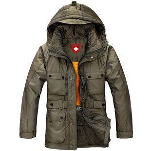  包邮户外男士羽绒服男 耐寒零下40度 中长款外套加厚男装可脱内胆