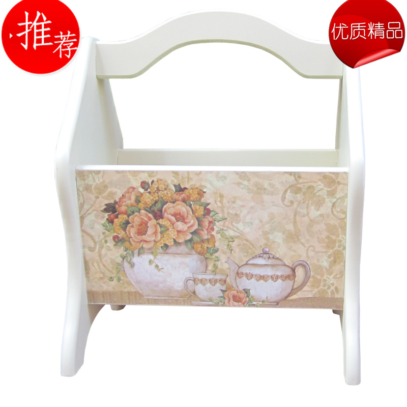 commercial household European style white Countryside Louis rose magazine The newspaper stand Newspaper And Magazine Racks Special Offerin the Residential furniture , Shelf , Magazine Rack category - from Buy2taobao.com to provide professional Taobao agent buy service