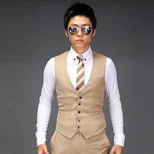  韩版修身商务正装马甲  西服马甲 男士休闲商务马甲HD00020-3
