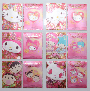  正版Hello Kitty Melody 双子星 大口仔 寶石猫 烫金利是封红包