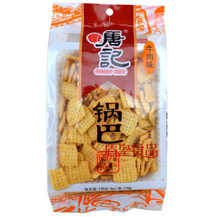  四川唐记锅巴170g 牛肉味 四川零食小吃休闲食品 膨化食品