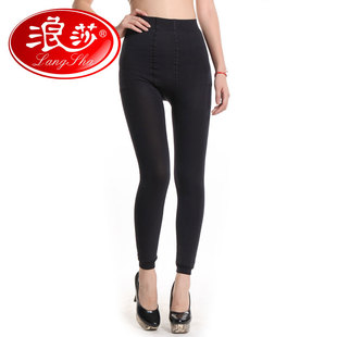  特卖惠 浪莎保暖裤 1D加厚加绒双层保暖加裆九分打底裤 加厚