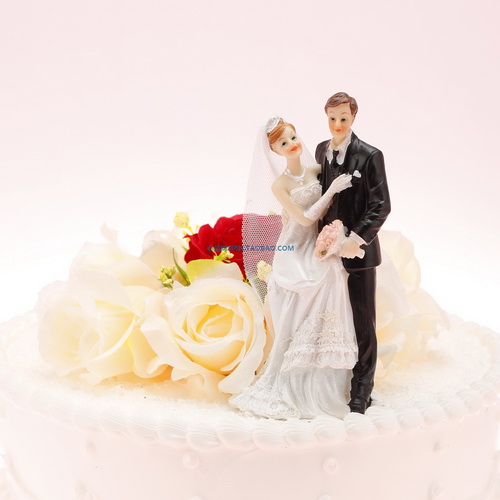 创意婚礼蛋糕装饰新郎手持花球-女左男右摆设人物摆件新婚礼物 创意婚礼蛋糕装饰新郎手持花球-女左男右摆设人物摆件新婚礼物