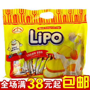  特价越南TIPO面包干同厂进口零食品Lipo白巧克力面包干300g满包邮