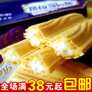  韩国进口食品 Crown可拉奥奶油榛子瓦 夹心蛋卷 144(190)g 满包邮