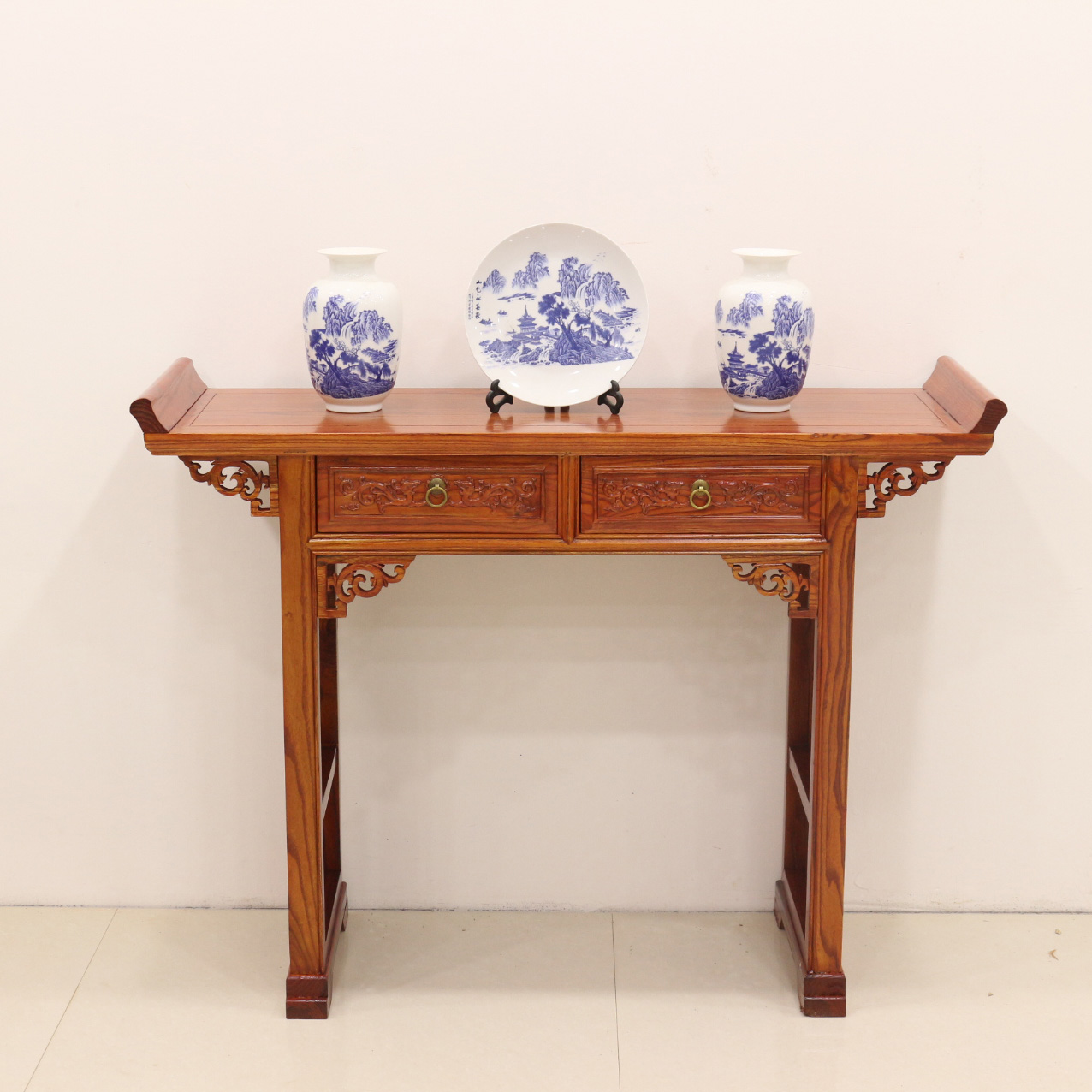 中式仿古实木 花瓶二斗翘头条案台 榆木古典供桌佛台条案台案|ruв категории жилой мебели, дело/Таблица класса, текст - от Buy2taobao.com для оказания профессиональной услуги покупки агента Taobao
