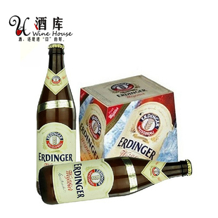  酒库 进口啤酒 Erdinger艾丁格白啤酒 德国啤酒500ml*12瓶装包邮
