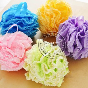 the republic of korea colour Lace Bath ball Bathsite Save Compact Blistering Feel 10 individualin the Family/Personal Cleaning Tools , Personal care cleaning appliances , Bath ball category - from Buy2taobao.com to provide professional Taobao agent buy service