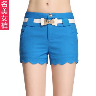  名美女裤 短裤女夏韩版 修身显瘦女裤 女士短裤热裤 高腰短裤8890