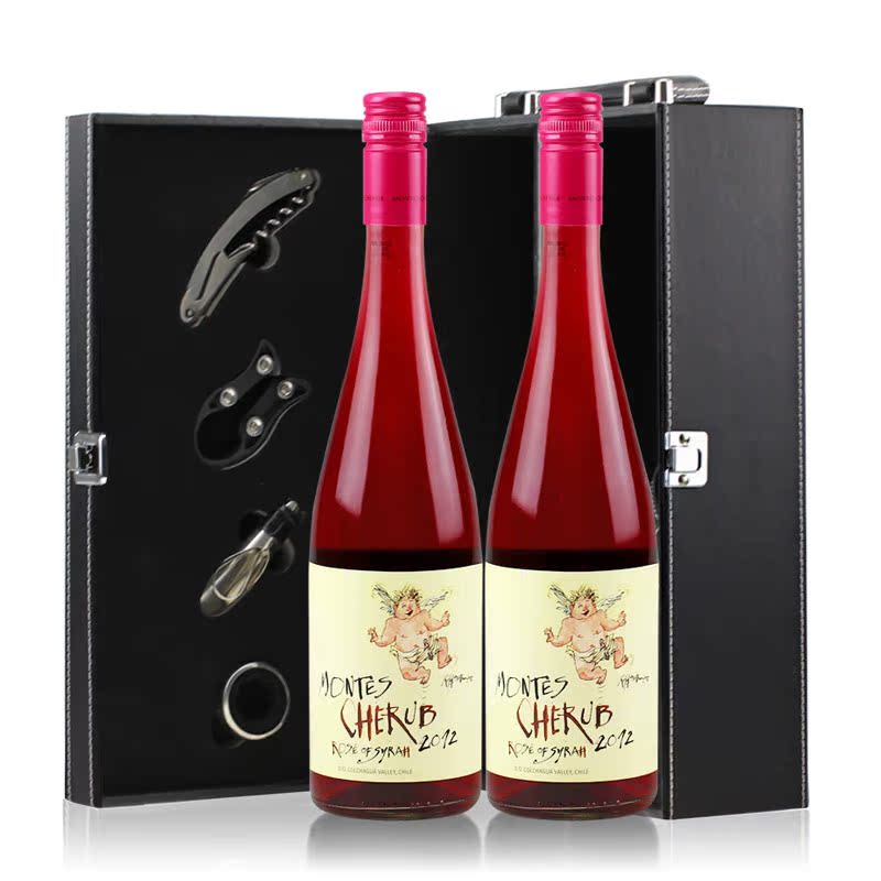 智利蒙特斯小天使西拉桃红葡萄酒正品原装进口红酒礼盒750ml*2瓶 智利蒙特斯小天使西拉桃红葡萄酒正品原装进口红酒礼盒750ml*2瓶