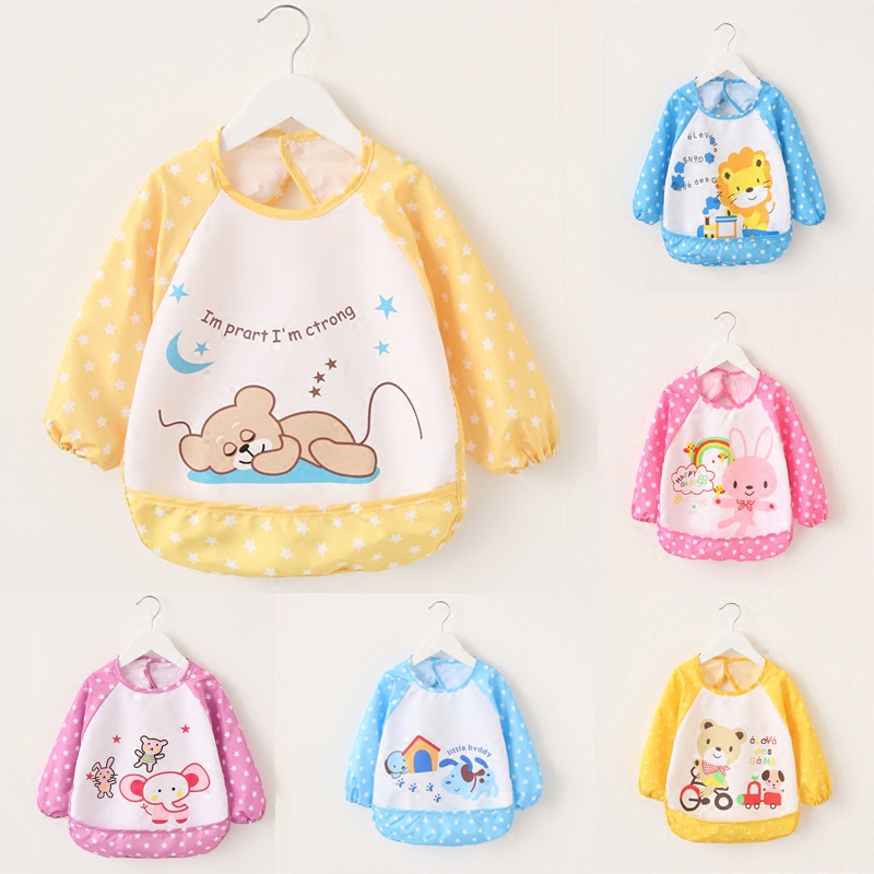 baby Having dinner Burqa Dressing Waterproof cover Dinner jacket Dressing Bibs Rice pocket Bib Saliva towelin the Children/Baby/Family fitted , Anti-dressing/Overalls category - from Buy2taobao.com to provide professional Taobao agent buy service
