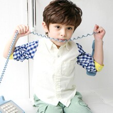 【折800独家秒杀】春装贵族学院童装纯棉长袖英伦风男童衬衫21080