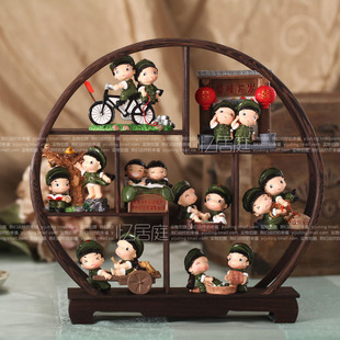  小兵10件套装娃娃革命爱情侣摆件新婚庆礼品婚房饰品创意结婚礼物