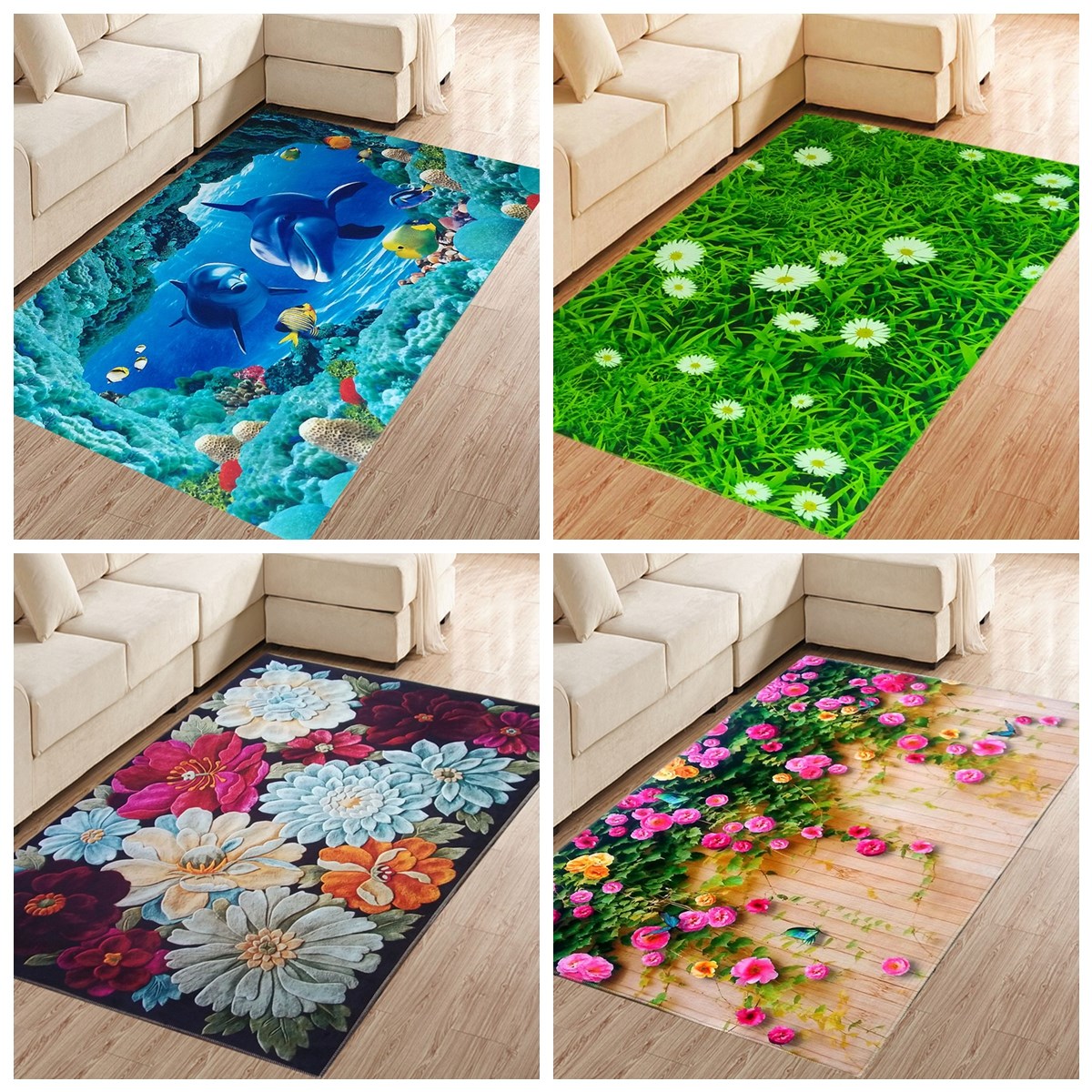 Cartoon 3d carpet Doormat household fashion a living room Rug Pads Coffee table blanket Restroom Doorway Mat Can be cutin the Home Fabric , Carpet category - from Buy2taobao.com to provide professional Taobao agent buy service