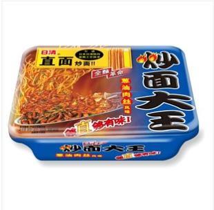  晓峰零食 日清方便面 炒面大王 葱油肉丝盒装拌面 速食面