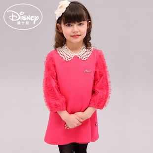  【Disney今日特卖】新款迪士尼童装女童长袖连衣裙 儿童春装