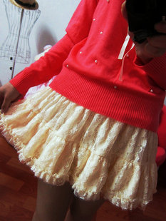  包邮新款韩版短裙蕾丝蓬蓬裙半身裙打底裙VIVI公主裙高腰蛋糕裙