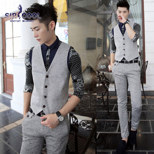 【图】SIRCOOL秋冬新款<em>男士</em>马甲 <em>针织马甲</em> 男