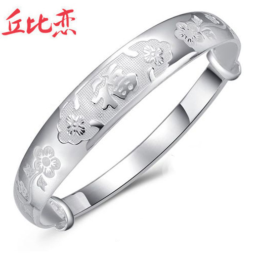 丘比恋 正品 S990 七夕礼物千足银 吉祥福 手镯 手环 送奶奶礼物 丘比恋 正品 S990 七夕礼物千足银 吉祥福 手镯 手环 送奶奶礼物