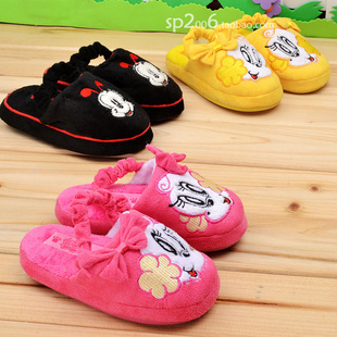  亏本包邮正品巴布豆儿童棉拖鞋居家拖鞋男女宝宝拖鞋软底