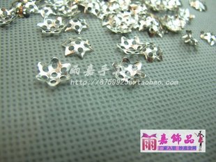  雨嘉水晶 正品批发 特价diy手工饰品材料配件金属银色花托