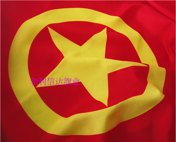 批发正宗5号64*96厘米共青团团旗 国旗 党旗 彩旗 锦旗 注水旗杆