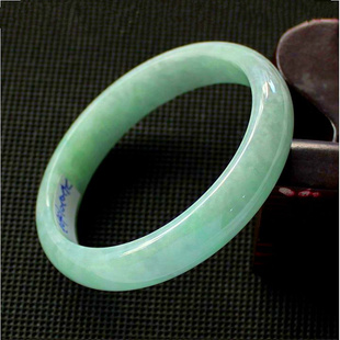  A货翡翠手镯浅绿A货纯天然满绿色翡翠玉镯子多款带国检证书
