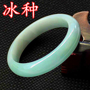  老坑A货翡翠手镯翡翠油青色冰种深色翡翠玉镯子特价出售