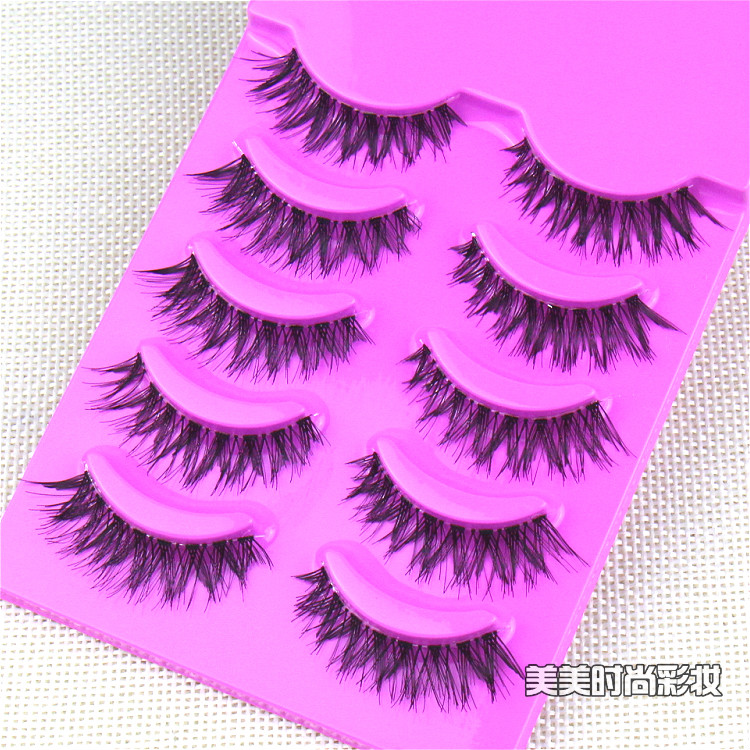 Japan manual False eyelashes solar system End of eye lengthen natural lifelike Nude make-up Chaos overlapping Thick 5 pairsin the Makeup/Perfume/Beauty tools , False eyelashes category - from Buy2taobao.com to provide professional Taobao agent buy service