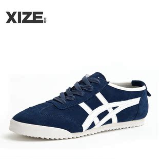  XIZE正品 春秋新款真牛皮日常休闲男鞋子 潮流时尚拼接低帮 板鞋