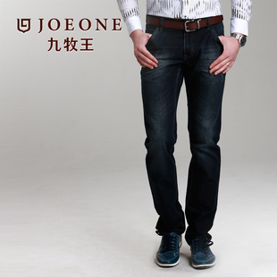  春款九牧王男裤时尚休闲直筒牛仔裤长裤休闲裤子EJ0175115A
