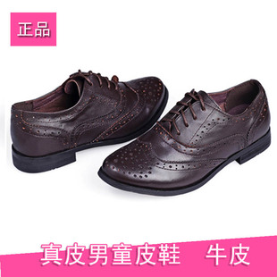  新款男童皮鞋 韩版时尚头层牛皮儿童皮鞋 男 真皮 中大童单鞋