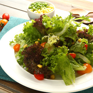  新鲜蔬菜搭配 蔬菜沙拉 五彩缤纷沙拉 送沙拉酱二支