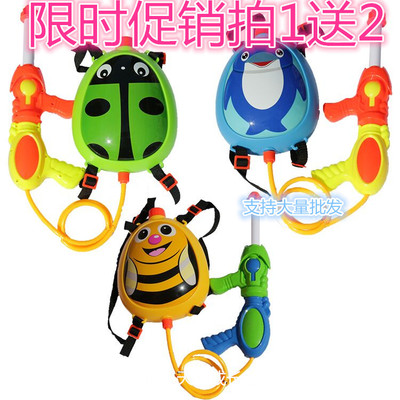 儿童背包水枪 抽拉式高压超远射程 沙滩玩具宝宝玩具包邮水枪玩具