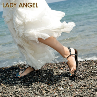  LadyAngel 夏季新款 海星女式夹趾平跟凉鞋 L70034