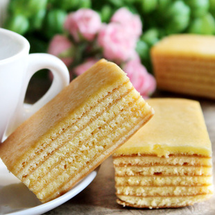  印尼特产千层糕 营养早餐 千层蛋糕 茶点心美食原味小蛋糕10个装