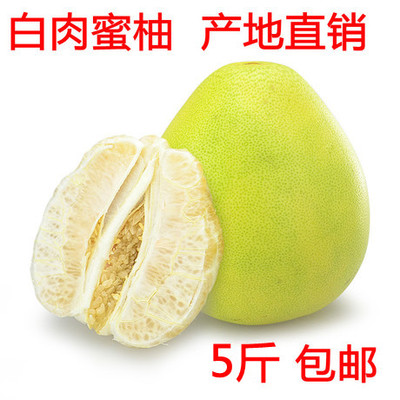 标题优化:新鲜水果 柚子蜜柚 福建平和白肉蜜柚 皮薄白心柚子 5斤起拍