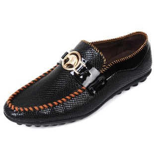  潮流英伦韩版透气男士棕色皮鞋男正品真皮休闲鞋防滑格纹男板鞋男