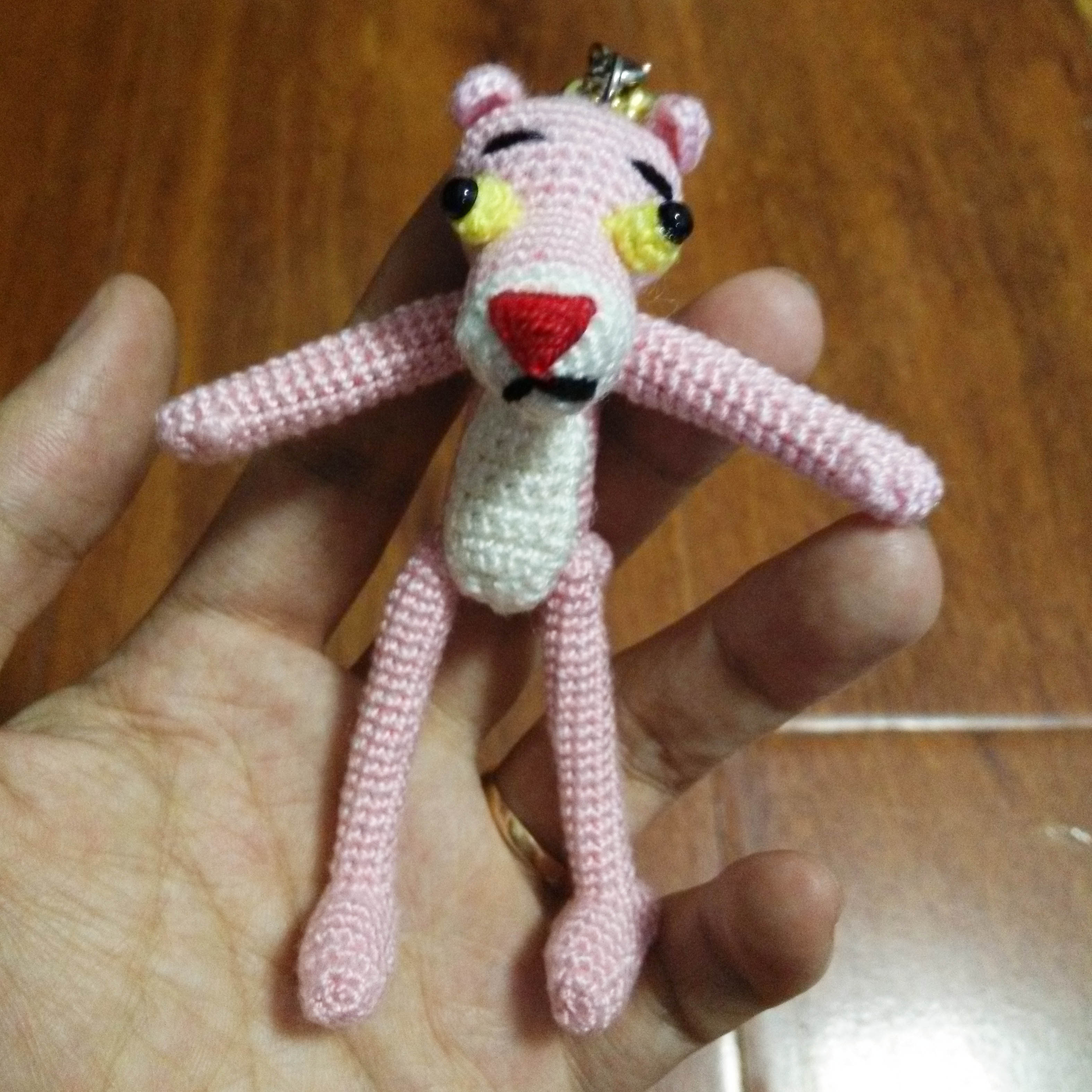 毛线编织粉红豹可爱小清新女生创意简约粉色顽皮豹子包包手机挂件|msdalam kategori adat peribadi/Design Services/DIY, setiap hari/adat hiasan, Doll/anak patung adat, anak patung lain disesuaikan - dari Buy2taobao.com untuk memberikan perkhidmatan ejen Taobao profesional membeli