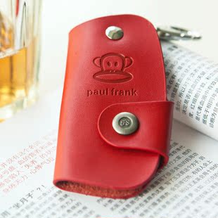  大嘴猴正品 牛皮真皮汽车钥匙包 多功能 男士女士情侣款钥匙锁扣